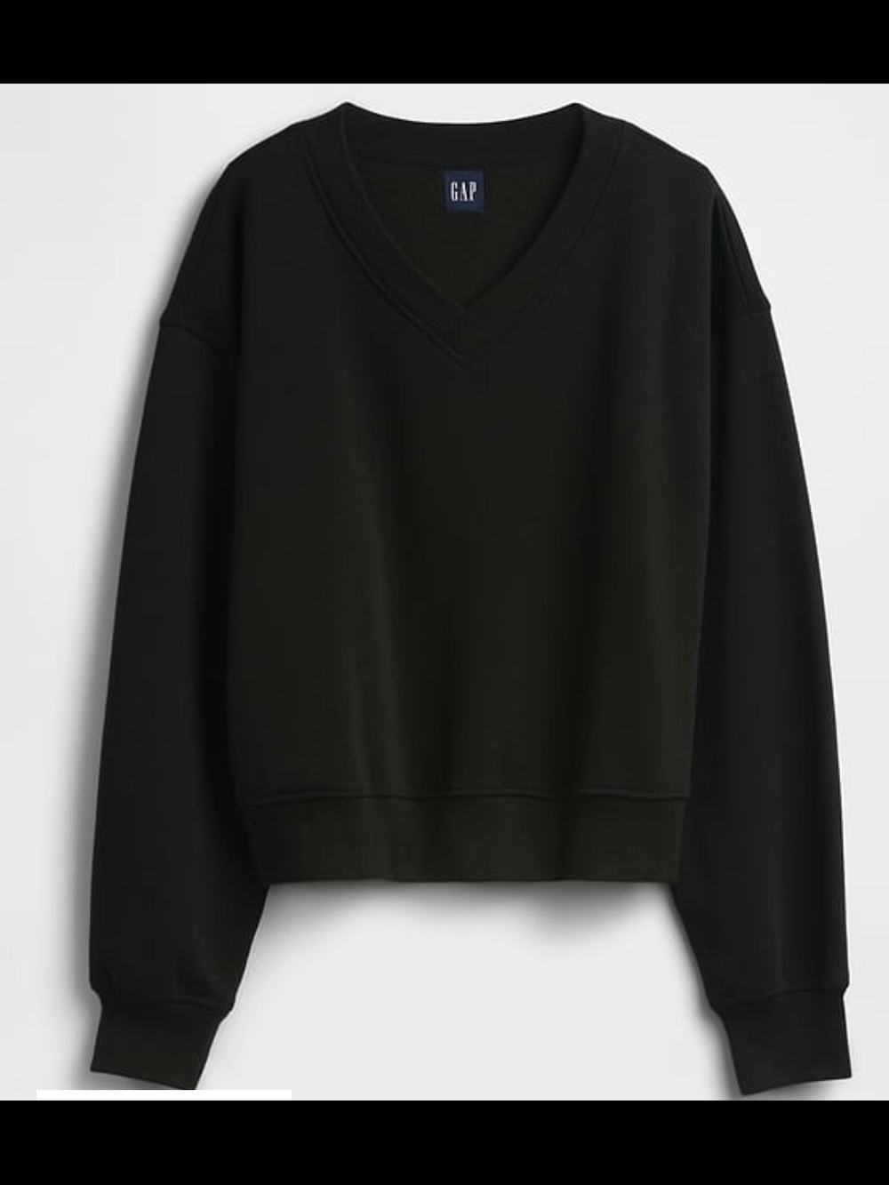 GAP VintageSoft Oversized V-neck Sweatshirt In Sz S